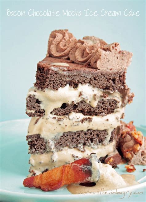 Bacon Chocolate Mocha Ice Cream Cake | 365 Days of Bacon