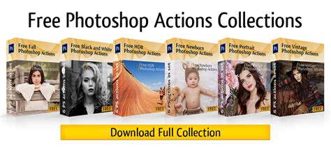 300+ FREE Photoshop Actions for Photographers - Download now!