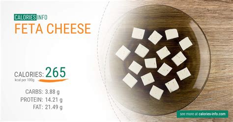 Feta Cheese Calories and Nutrition (100g)