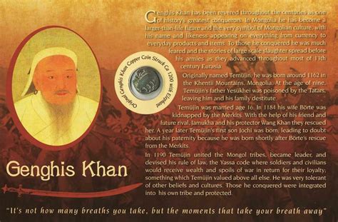 Genghis Khan copper coin