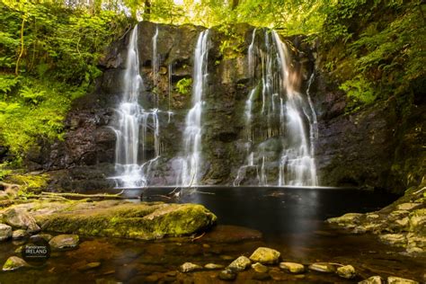 An Irish Waterfall in Summer and Autumn