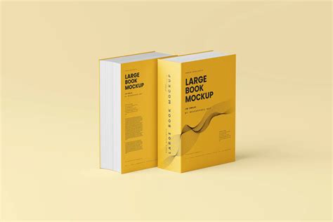 Large Book Mockups - Mockup Free