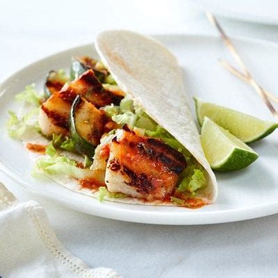 Halibut and zucchini soft tacos recipe - Chatelaine.com