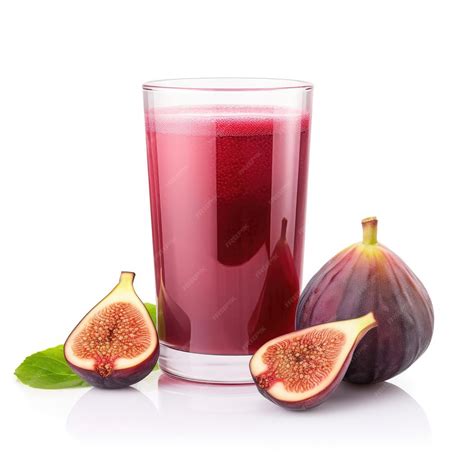 Premium AI Image | Fig Juice with isolated white background