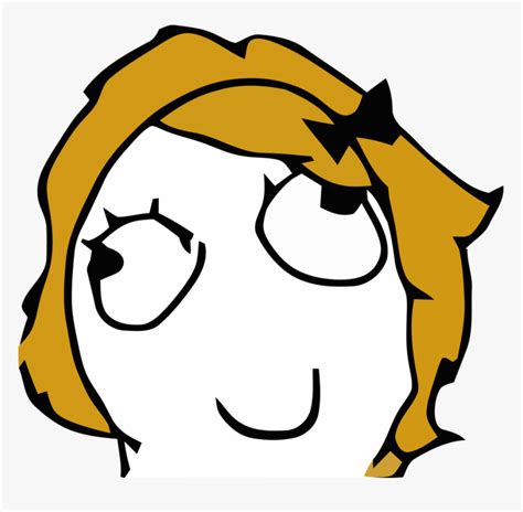 Derpina Meme Face Clipart , Png Download - Meme Faces Girl Png ...