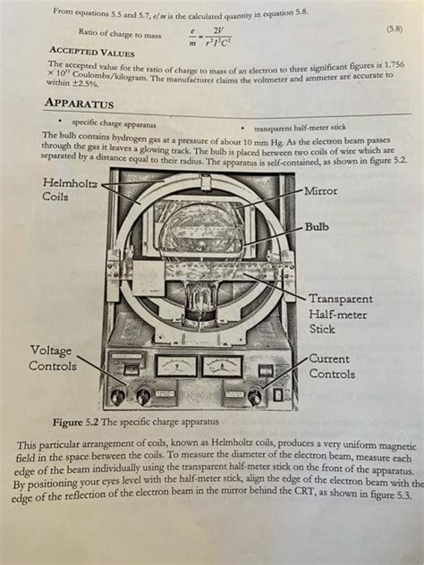 Experiment 5: The Specific Charge of the Electron | Chegg.com