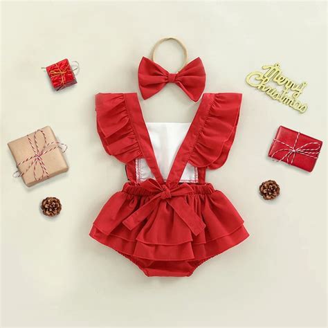 Christmas Santa Baby Girl Outfit for Sisters Newborn & Toddler - Etsy