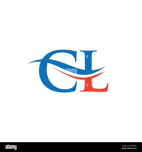 Initial CL letter linked logo vector template. Swoosh letter CL logo ...