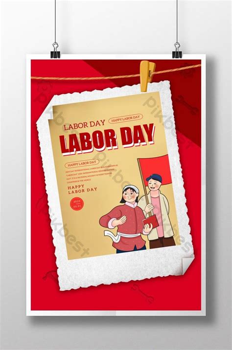 Nostalgic happy labor day poster | PSD Free Download - Pikbest