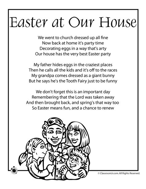 Easter Poem - Easter at Our House - Woo! Jr. Kids Activities