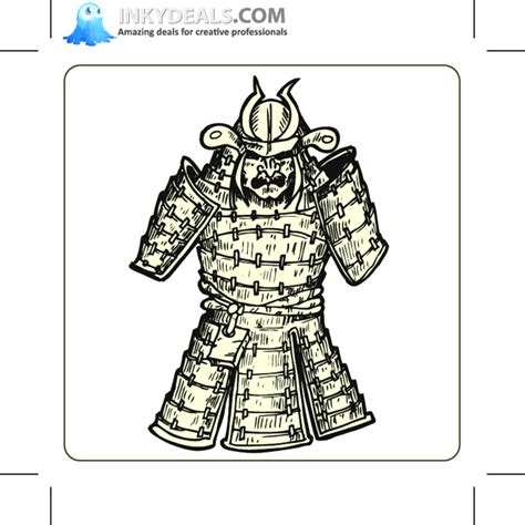 Japanese Samurai Armor | FreeVectors