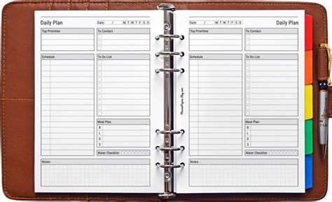 A5 Printable Daily Planner Filofax Agenda Daily Organizer | Etsy