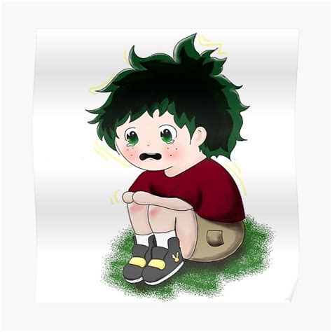 "Crying Deku" Poster for Sale by -my-lil-fandom- | Redbubble