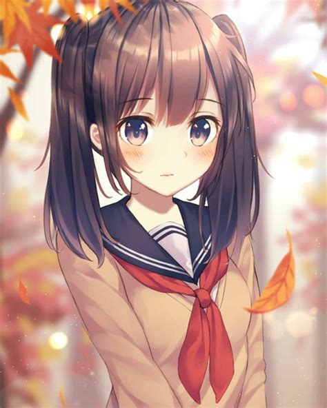 Beautiful Anime School Girl Wallpapers - Wallpaper Cave