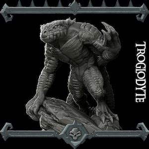 TROGLODYTE Miniature Many Size Options dungeons and Dragons Cthulhu ...