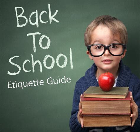 Back to School Etiquette for Children - Elizabeth Etiquette