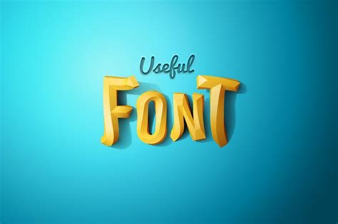 3D Twist Psd Font for Photoshop - GK Mockups Store