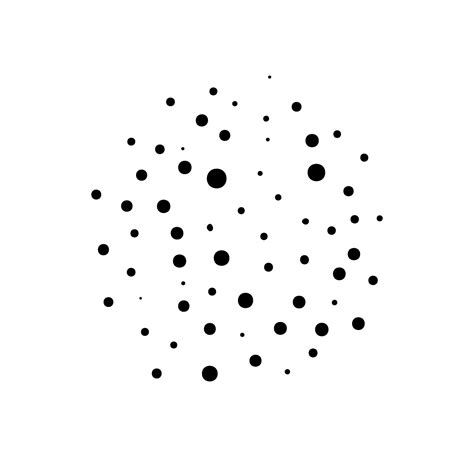 Vector halftone abstract sphere of black random dots 3486191 Vector Art ...