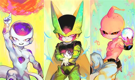 Frieza And Cell And Buu