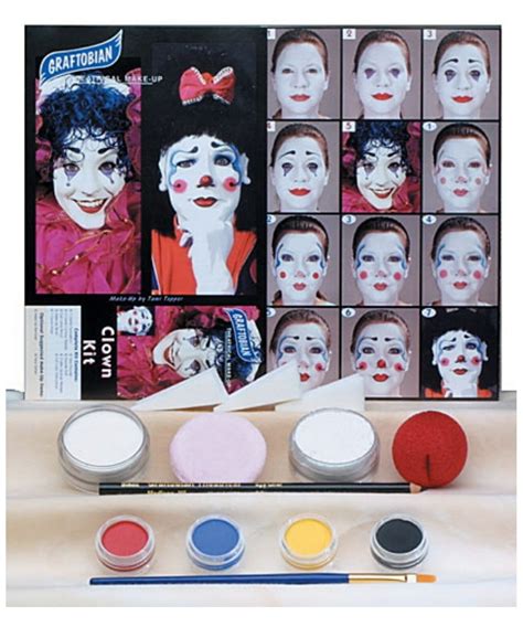 Clown Halloween Makeup Kit - Face Makeup