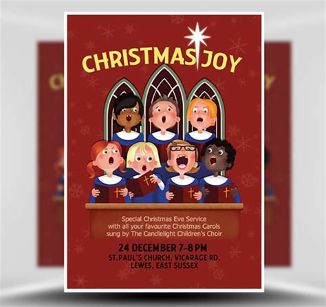 Christmas Choir Flyer Template - FlyerHeroes