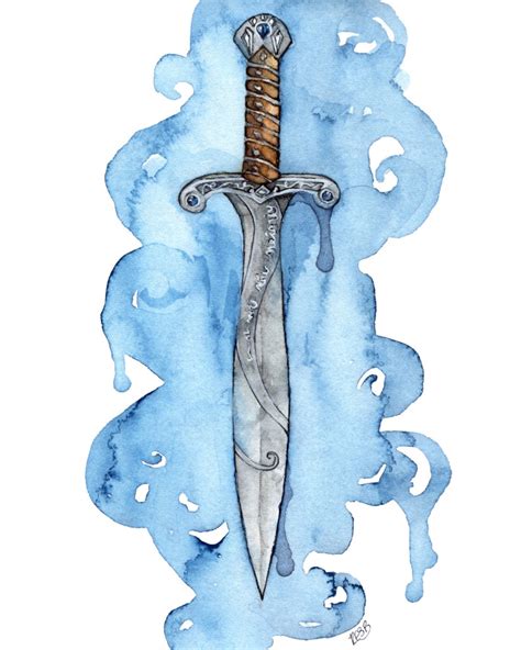 Sting Painting Dagger Sword Fantasy Art Lord Fantasy - Etsy