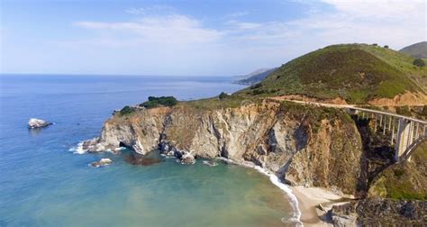 Aerial View of Bixby Bridge in Big Sur, California Stock Photo - Image ...