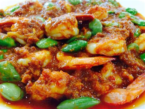 Sambal hae bee prawns & petai by Lena Lai