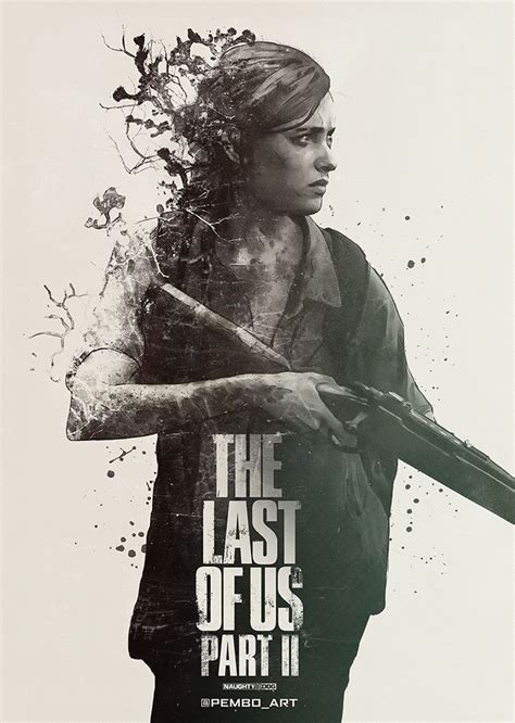 The Last Of Us: Part II Gaming Poster (Game Cover Ellie) (Poster Poster ...