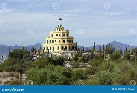 Historic Tovrea Castle, Phoenix AZ Stock Photo - Image of desert, atop ...