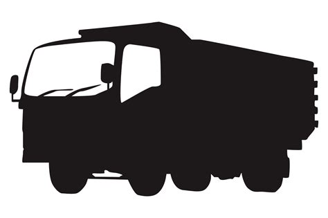 Truck Silhouette With Transparent Background 23630409 PNG