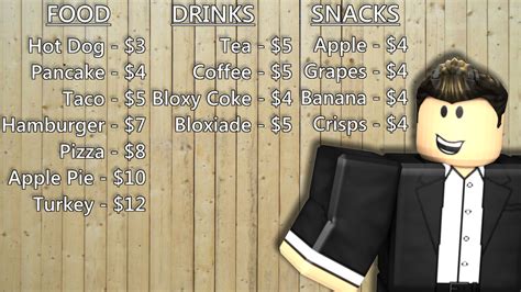 Bloxburg Menu Id Bloxburg Cafe Menu Mamas Cafe Roblox | Images and ...