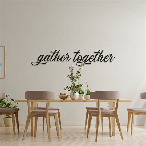 Gather Together Metal Wall Sign - Gather Metal Wall Art, Metal Wall ...