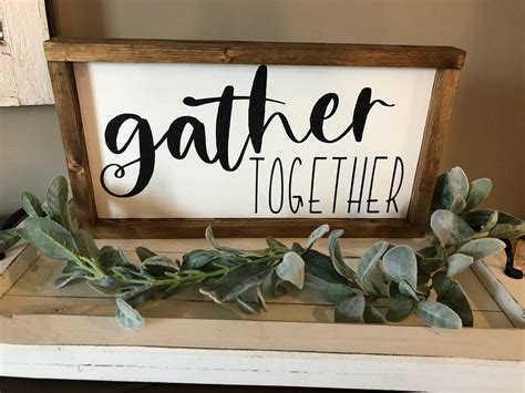 Gather Together Framed Sign | Etsy