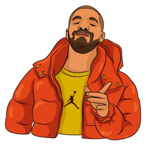 Drake Hotline Bling YES Meme - Sticker Mania