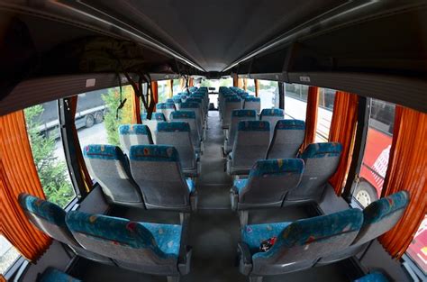 Premium Photo | Interior of the tourist bus for excursions and long trips.