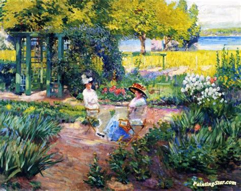 In The Garden Artwork By Alson Skinner Clark Oil Painting & Art Prints ...