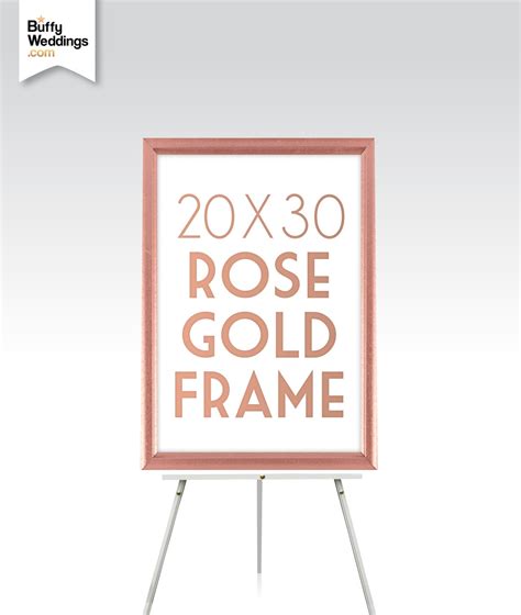 20 X 30 Rose Gold Picture Frame . Large Solid Wood Frame - Etsy