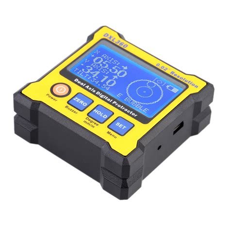 DXL360 High accuracy Dual Axis Digital Angle Protractor Angle meter ...