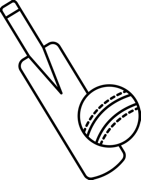 How to draw a Cricket Bat and Ball, Bat ball drawing step by step🍯 ...