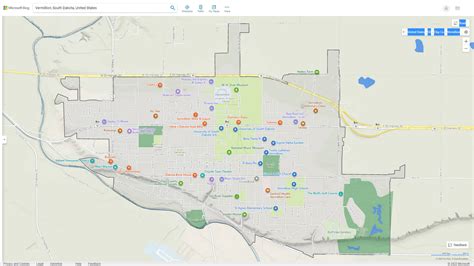 Vermillion South Dakota Map - United States