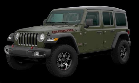 Olive Green Jeep Wrangler 2023