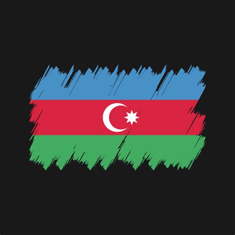 Azerbaijan Flag Brush Vector. National Flag 9436305 Vector Art at Vecteezy