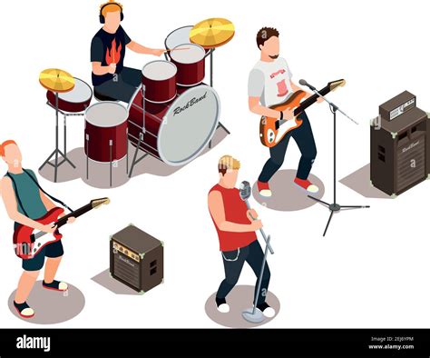 Rock band instruments Stock Vector Images - Alamy