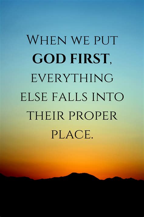 Put God First Bible Quotes - ShortQuotes.cc