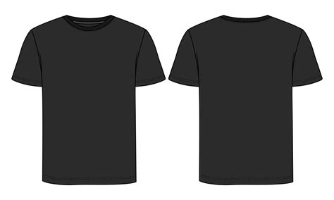 Black T Shirt Template Vector Art, Icons, and Graphics for Free Download