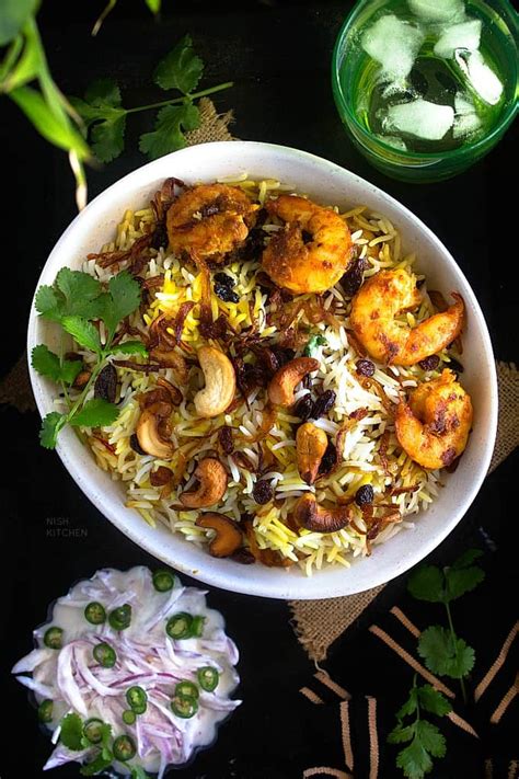 Prawn Biryani | Shrimp Biryani | Video - NISH KITCHEN