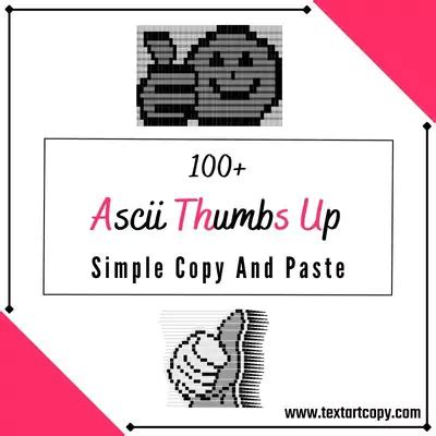 100+ Ascii Thumbs Up Copy And Paste