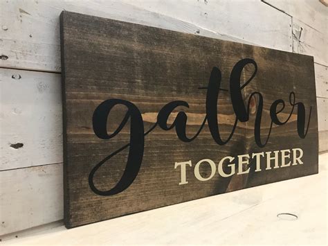 Gather Together Sign L Gather Sign L Gather Together Wall Art | Etsy