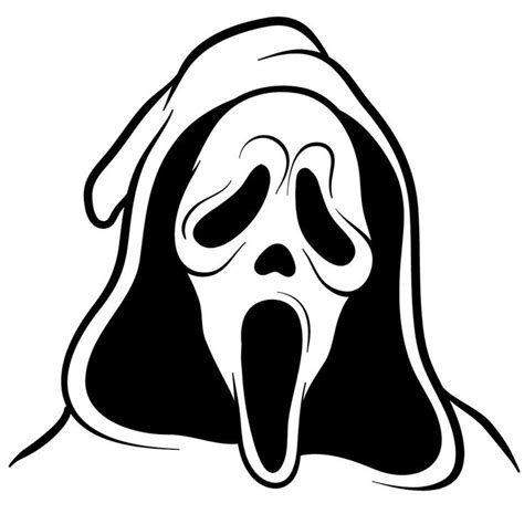 How to Draw Ghostface (the Scream Mask) - Step-by-Step Guide